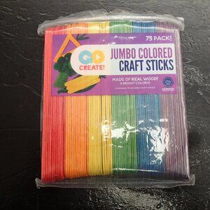 Jumbo Colored Craft Sticks